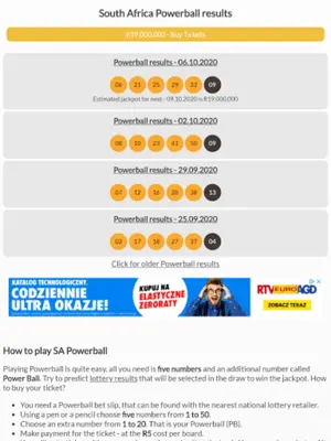 SA Lotto and Powerball results android App screenshot 2